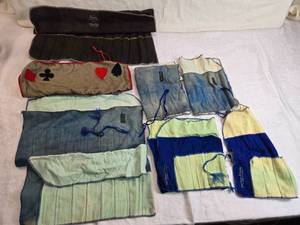 lot 331 image: Vintage Flatware Storage Rolls including Naken