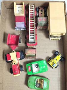 lot 12 image: Collection of Vintage Tonka Toy Trucks and Others
