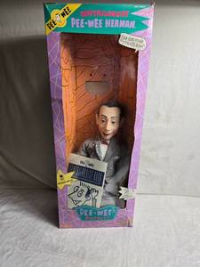 lot 50 image: Pee-wee Herman Ventriloquist Doll with Book in Original Box