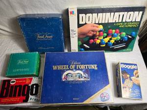 lot 72 image: Classic Board and Word Games Boggle, Trivial Pursuit, Bingo, Domination, Trouble and More