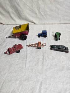 lot 104 image: Vintage Die-Cast Toy Vehicles Including MidgeToys and Playart Tractors