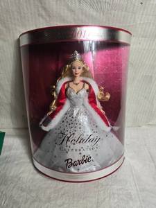 lot 124 image: 2001 Holiday Celebration Barbie Special Edition in Original Packaging