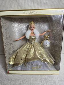 lot 130 image: Mattel 2000 Special Edition Celebration Barbie Doll in Gold Gown