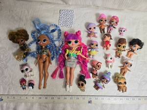 lot 133 image: Collection of LOL Surprise Dolls with Accessories