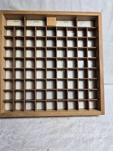 lot 169 image: Vintage McGraw-Hill Book Company Wood Printers Type Tray