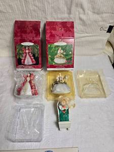 lot 198 image: Hallmark Barbie Christmas Ornaments