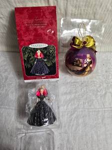 lot 201 image: Barbie Holiday Ornament and Collectible Series Set