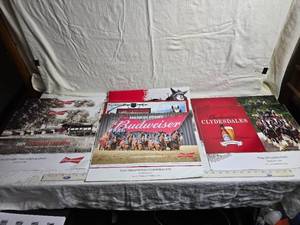 lot 230 image: Collection of Budweiser Clydesdale Calendars (2013, 2018, 2021)