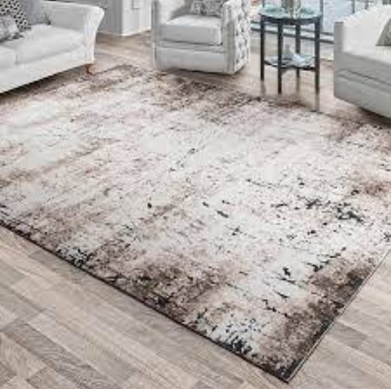 lot 202 image: Avenue 33 Icon Rug Collection Zarek Beige - Rug Size 5 ft. 3 in. x 7 ft