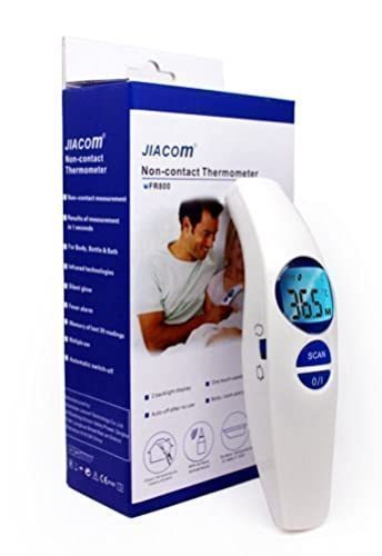 lot 421 image: NEW Jiacom Forehead Thermometer, Digital Medical Infrared Thermometer for All Ages and Objects, Non-Contact with Instant Accurate Reading, Fever Indicator and Memory Function