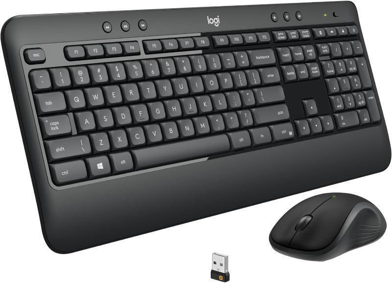lot 345 image: NEW Logitech MK540 Advanced Wireless Keyboard and Mouse Combo for Windows, 2.4 GHz Unifying USB-Receiver