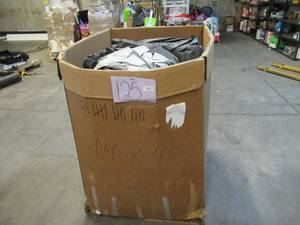 lot 125 image: Pallet of Unprocessed Reused Lightweight and PE Billboard Tarps and Remnants