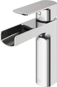 lot 163 image: VIGO Ileana 7 H Single Handle Single-Hole Bathroom Faucet in Brushed Nickel-VG01042BN