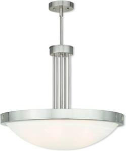 lot 181 image: Livex Lighting 73965-91 Modern 5-Light Brushed Nickel Pendant
