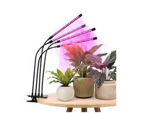 lot 209 image: Dartwood LED Grow Lights for Indoor Plants with Red Blue Spectrum - Plant Grow Light with 9 Brightness Levels, Auto On Off Function