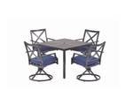 NEW Living Accents Salem 5 pc Dining Set - Navy