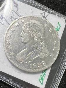 lot 20 image: 1833 US BUST HALF DOLLAR