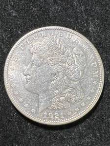 lot 46 image: 1921-S US MORGAN SILVER DOLLAR