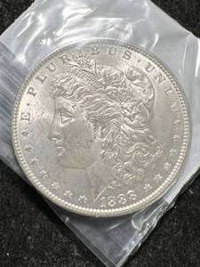 lot 53 image: 1888 US MORGAN SILVER DOLLAR