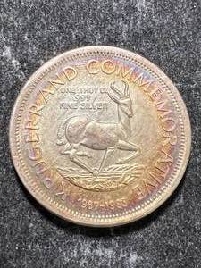 lot 61 image: 1 TROY OZ .999 FINE SILVER KRUGERRAND COMMEM ROUND