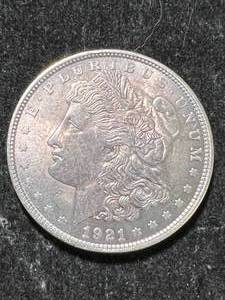 lot 68 image: 1921 US MORGAN SILVER DOLLAR