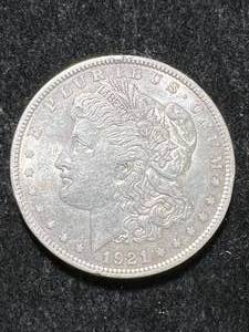 lot 80 image: 1921 US MORGAN SILVER DOLLAR