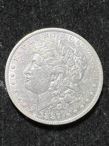 lot 85 image: 1887-O US MORGAN SILVER DOLLAR