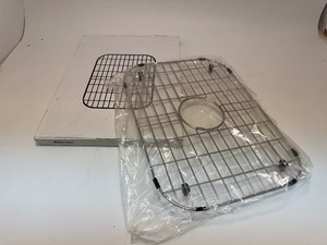 lot 8 image: Large Stainless Steel Sink Protector - 18 x 13