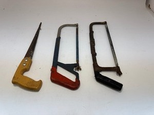 lot 20 image: Vintage Compass Saw and Hack Saws