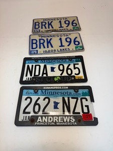 lot 63 image: Vintage MN Plates