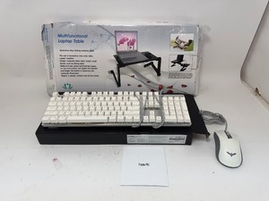 lot 72 image: Havit Gaming Keyboard W Mouse and Laptop Table - Untested