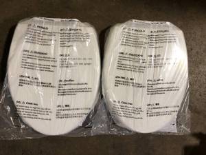 lot 34 image: Lot of TOTO SoftClose Elongated Closed Front Toilet Seat in Cotton White  Customer Returns See Pictures
