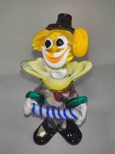 lot 7 image: Franco Toffolo Venetian Co. Glass Clown