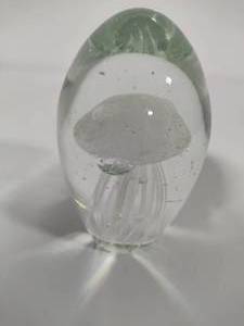 lot 14 image: Blown Glass Jellyfish Paperweight
