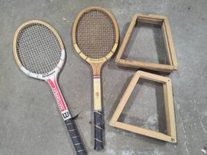 lot 85 image: Vintage Tennis Rackets