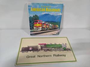 lot 47 image: Classic American Railroads Book & Metal Sign