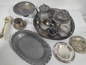 lot 119 image: Silver Plated Tea Set