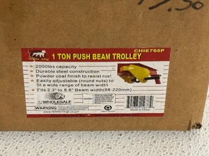 lot 53 image: 1 Ton Push Beam Trolley