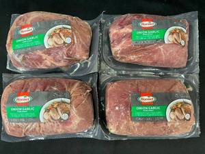 lot 11 image: J - 4 Packs of Hormel Onion Garlic Pork Roast - 7.5 lbs Total