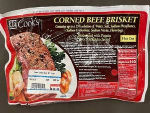 lot 41 image: J - Cooks Corned Beef Brisket Flat Cut 2.83 lb