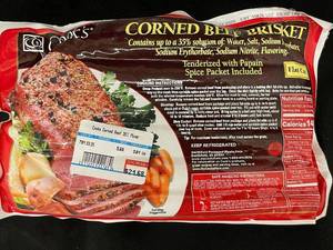 lot 102 image: J - Packaged Corned Beef Brisket 3.81LBs with Spice Packet