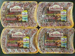 lot 158 image: 4 Packs of Johnsonville Summer Shandy Beer Brats