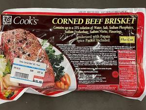 lot 160 image: Cooks Corned Beef Brisket, 2.67 lbs