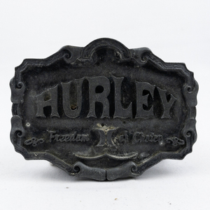 lot 282 image: Hurley Freedom of Choice Base Metal Belt Buckle. Limited Edition