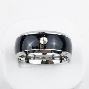 lot 320 image: NFC Smart Chip Base Metal Ring. Size 12.