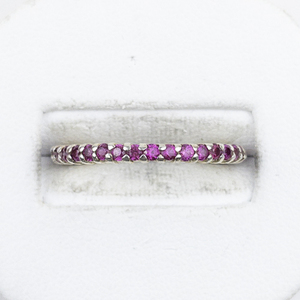 lot 342 image: Designs by FMC Five Stone CZ Vermeil (Sterling Silver) Band. Size 6.75 - 7.