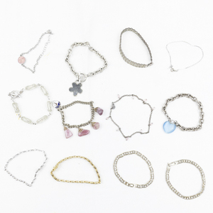 lot 440 image: Set of twelve  Gold Tone Base Metal Bracelets.