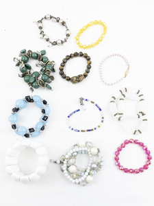 lot 444 image: Set of nine  Bracelets .