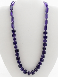 lot 502 image: Amethyst Bead Necklace. New Old Stock -Estimated Replacement Value $200