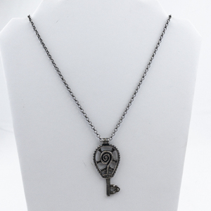lot 519 image: Sigmund Espeland  Norwegian Viking Age Key Sterling Silver Pendant Necklace . Made In Norway